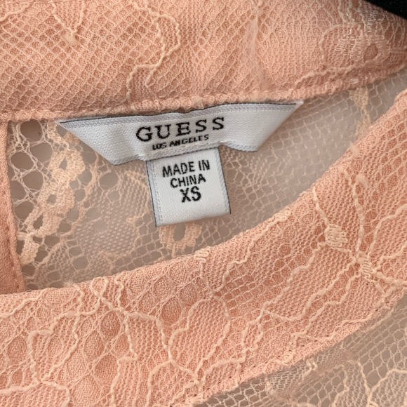 🆕 Guess Brand Lacey Peplum Top - Picture 2 of 6